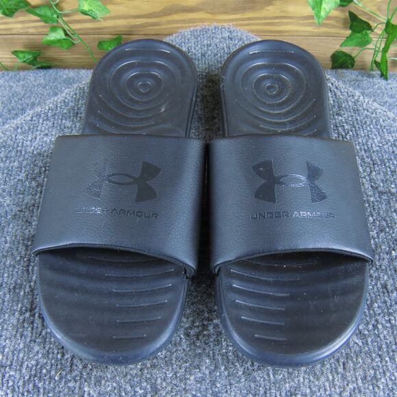 Under Armour Men's Slide Black Synthetic Size 10 Medium Gently Used 2025 - Picture 2 of 7